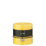 Bougie cylindrique J-Line jaune - élégante et raffinée