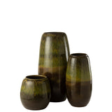 Vase en céramique vert J-Line de 89 cm avec finition élégante
