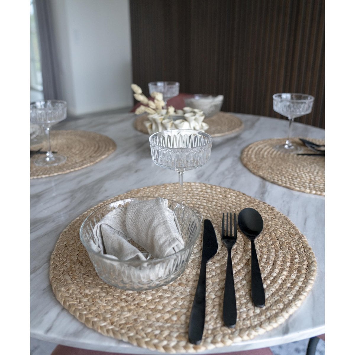 Texture détaillée du Set de Table Bombay en jute