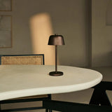 Lampe de table rechargeable Anton Espresso Marron