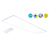 Panneau LED Light "Carente" Longueur 119,5 cm, sans cadre, de nombreuses fonctions, en métal et en plastique, blancs, LED intégrés