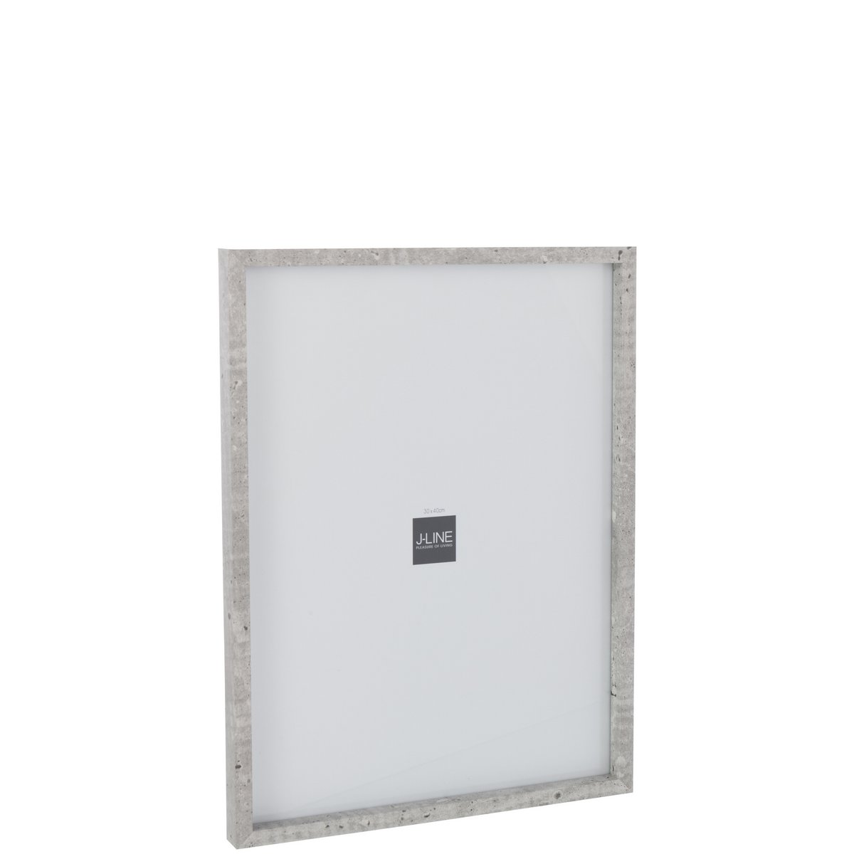 Cadre photo J-Line en bois gris clair, avec photo à l'intérieur