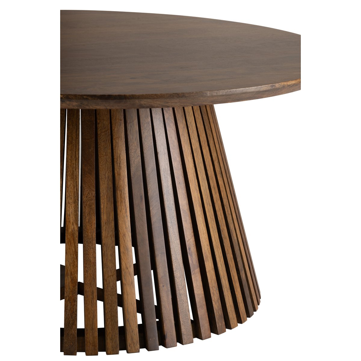 Table d'appoint Vincent Manguier J-Line en bois marron vue de face