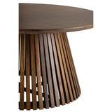 Table d'appoint Vincent Manguier J-Line en bois marron vue de face