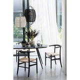 Vue latérale de la lampe à suspension J-Line Ion - dimensions compactes