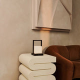 Lampe de table rechargeable Noah marron foncé