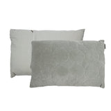 Coussin en velours vieux bleu 60x40