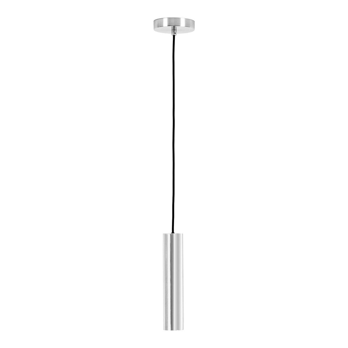 Suspension Paris en métal argenté, vue de face avec design élégant