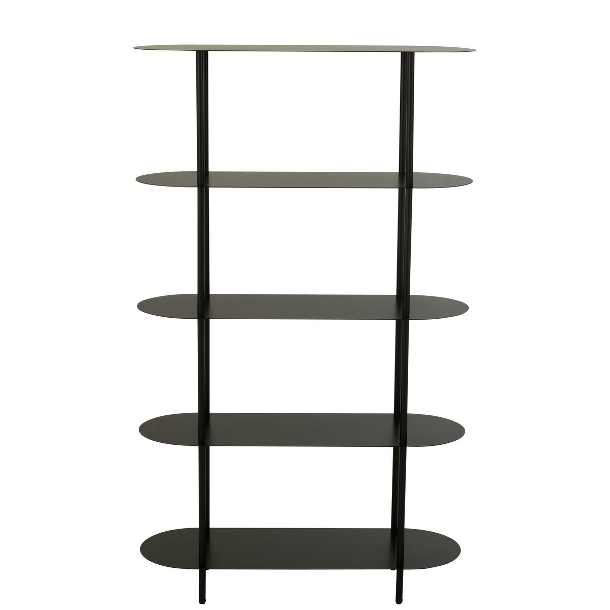 Étagère J-Line Oval - fer - noir