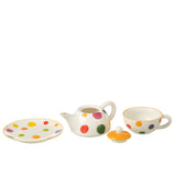 Tasse J-Line 'Tea For One' en porcelaine avec soucoupe