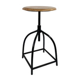 Tabouret de tabouret de rhin tabouret pivotant chaise pivotante réglable réglable les gestes en métal durable en bois massif liverpool