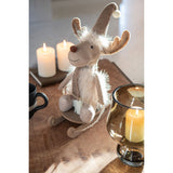Figurine J-Line Eland Sledge en polyester beige vue de face