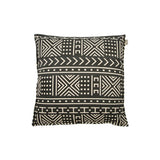 Coussin Mila noir/blanc cassé 50x50