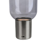 Lumière de table sans fil "Albero" Lumière de table décorative en métal et verre de couleur chromée avec des LED fermement installés, dimmable avec capteur tactile, 25 cm de haut