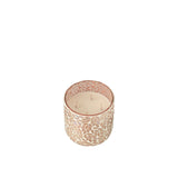 Bougie parfumée J-Line Tender Rose dans un élégant verre rose