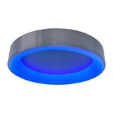 Plafond LED "Mulo" Ø 46,5 cm, de nombreuses fonctions, en métal et en plastique, avec des LED intégrées, un éclairage pour le salon, le bureau ou la table de chevet