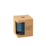 Boîte 4 bols acrylique azure J-Line avec design contemporain