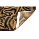 Eco Rug - Black Gold - Tapis marron, noir et or