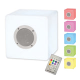 Cubes décoratifs avec "cube" Bluetooth en métal et en plastique, avec des changeurs de couleur et des LED intégrées