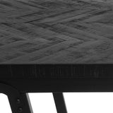 La Table Haute à Chevrons - Noir - 140cm