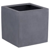 Cache-pot El Salvador en fiberstone gris