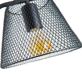 Lampe de table "Korie", lampe de table en métal en noir, avec douille E27, 50 cm de haut, pour le salon et le bureau.