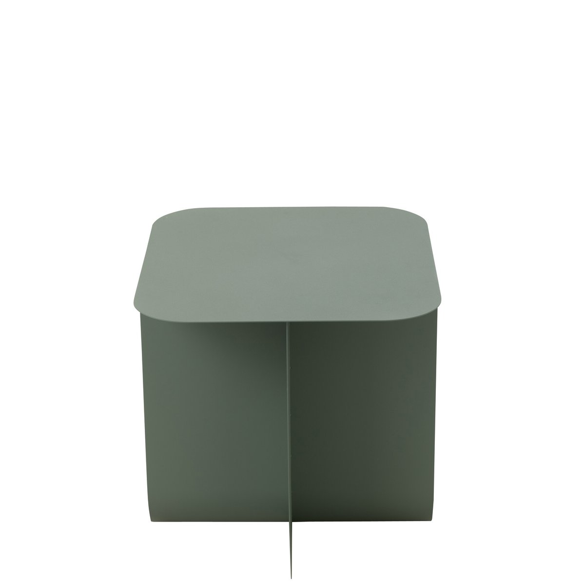 Table d'Appoint Carrée Métal Vert - détail du métal