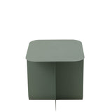 Table d'Appoint Carrée Métal Vert - détail du métal