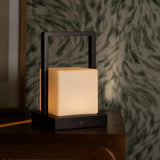 Lampe de table rechargeable Noah marron foncé