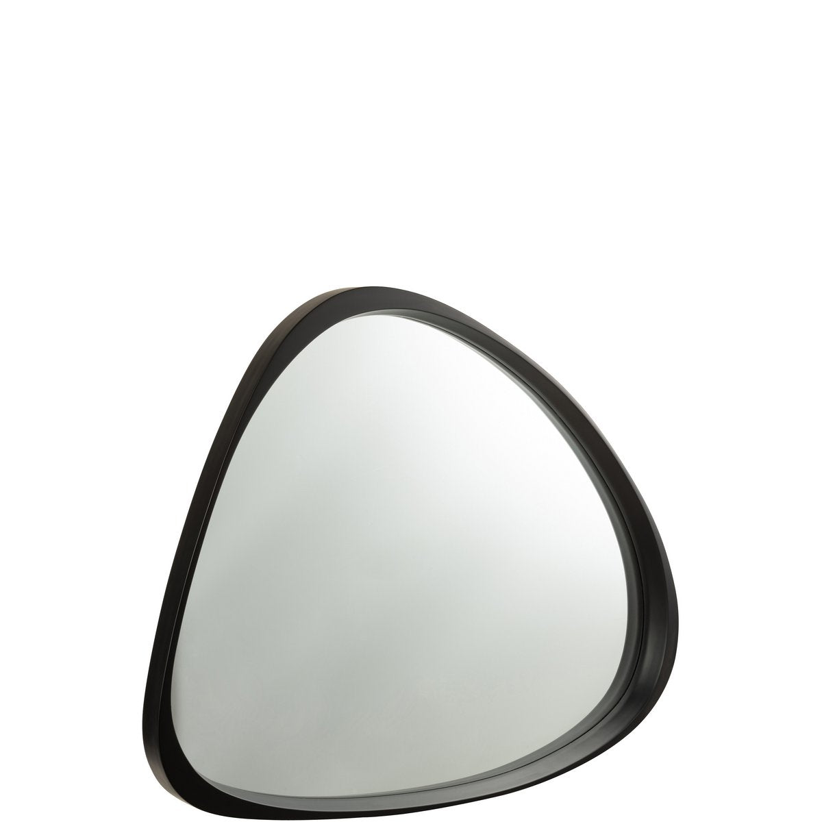 Miroir J-Line Giles noir, intégré dans un salon moderne