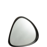 Miroir J-Line Giles noir, intégré dans un salon moderne
