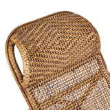 La Chaise Longue en Rotin - Noyer Foncé