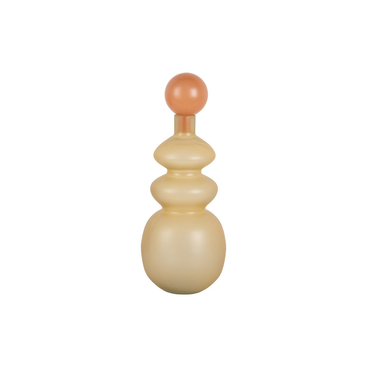 Vase Alegre en verre orange avec design contemporain