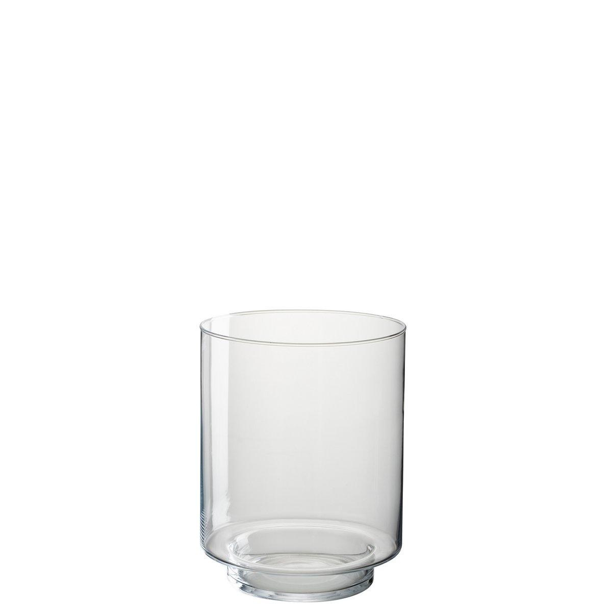 Lanterne J-Line Laura en verre transparent, petite taille, style rustique