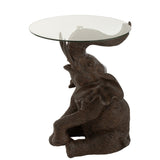 Détail du motif éléphant sur la table J-Line, texture raffinée