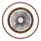 Loucles de plafond LED + ventilateur "Arioso" Ø 54 cm, en métal et en plastique, avec de nombreuses fonctions