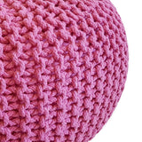 Pouf Ø 55 h 37 h 37 tabouret de tricot siège de planche de sol de pouf durable