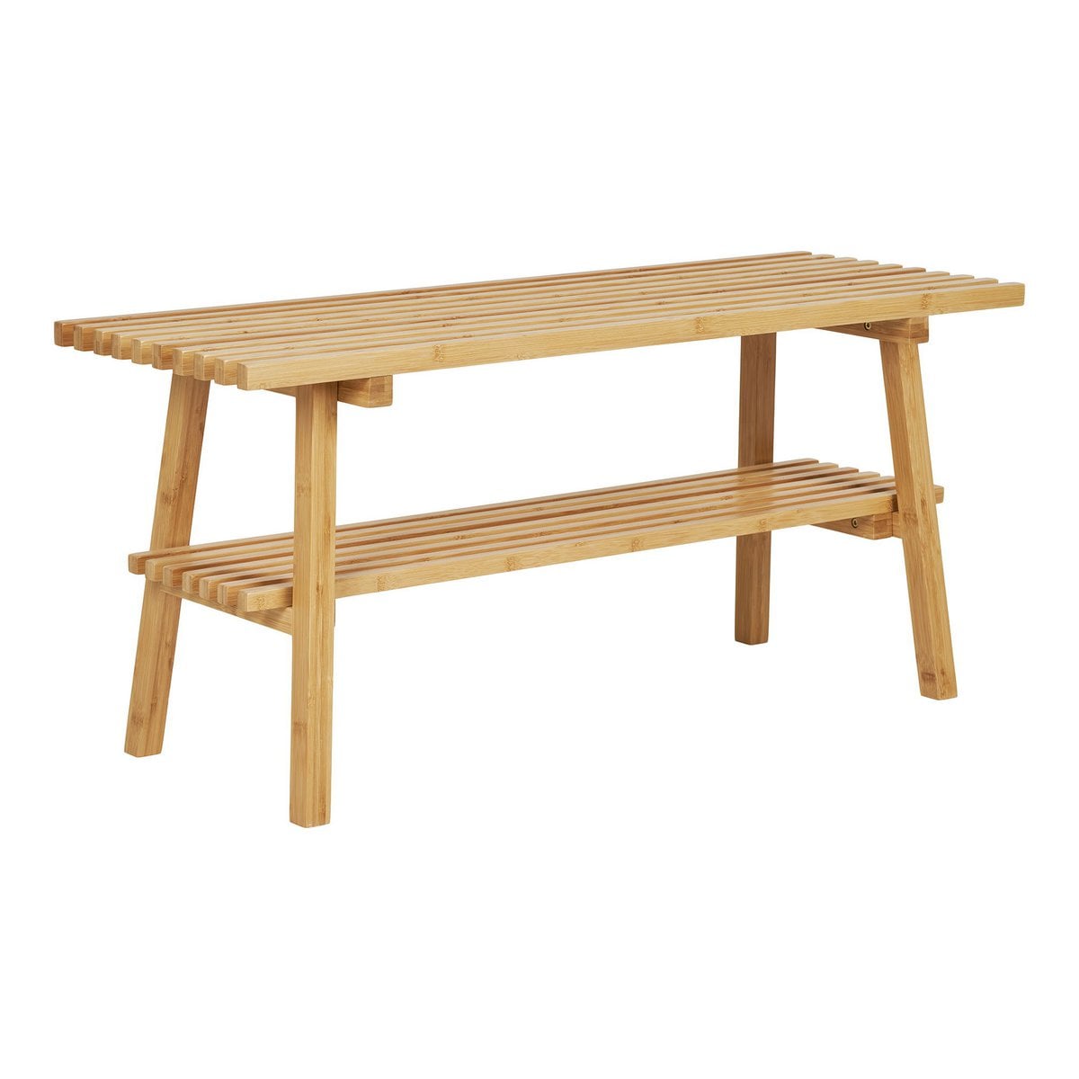Banc de braises en bambou naturel, détail des matériaux