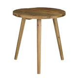 Table d'appoint Bold Marron vue de face, design élégant en bois
