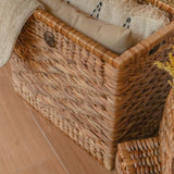 Panier de coffre | Panier à Linge avec Couvercle KELANA en Jacinthe d'Eau (2 tailles)