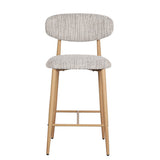 Chaise de bar de cuisine japandi okura (ensemble de 2)