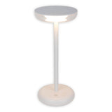 «Pasi» de la tablette sans fil pour l'extérieur et à l'intérieur, en métal et en plastique en blanc, dimmable, avec une fonction tactile et mémoire, environ. 26 cm de haut