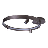 Plafond LED "Tristan", lampe à plafond métallique moderne et le plastique en vide en acier, les LED sont fermement installées. Avec environ. 58 cm Øthie Éclairage idéal pour le salon, la salle à manger ou la cuisine.