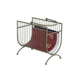 Porte-revues vert élégant dans un intérieur contemporain