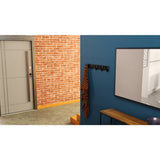 Gorillz Raw XL Five - Industriel - Portemanteau Mural - Penderie - 10 Crochets - Noir