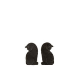 Set de serre-livres Chat en velours noir, design moderne et élégant