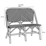 Banc de jardin Mandox Blanc