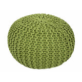 Tabouret de tricot pouf Ø 45 h 30 cm cm siège pouf tricot plancher