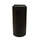 Cache-pot en polyester noir Horsens Rough