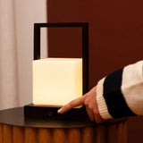 Lampe de table rechargeable Noah marron foncé